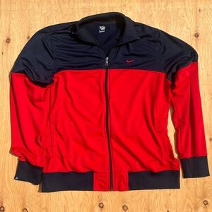 Nike Black and Red Zip-Up Jacket